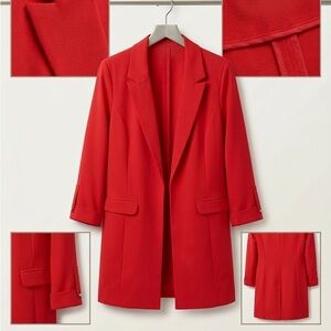 Have Red Long Women's Blazer Jacket